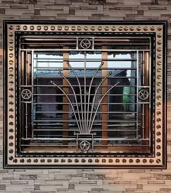 Peacock fan SS grill — premium frame